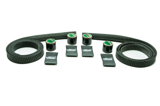 Carbon Fiber/Kevlar Heater Hose Kit BLACK