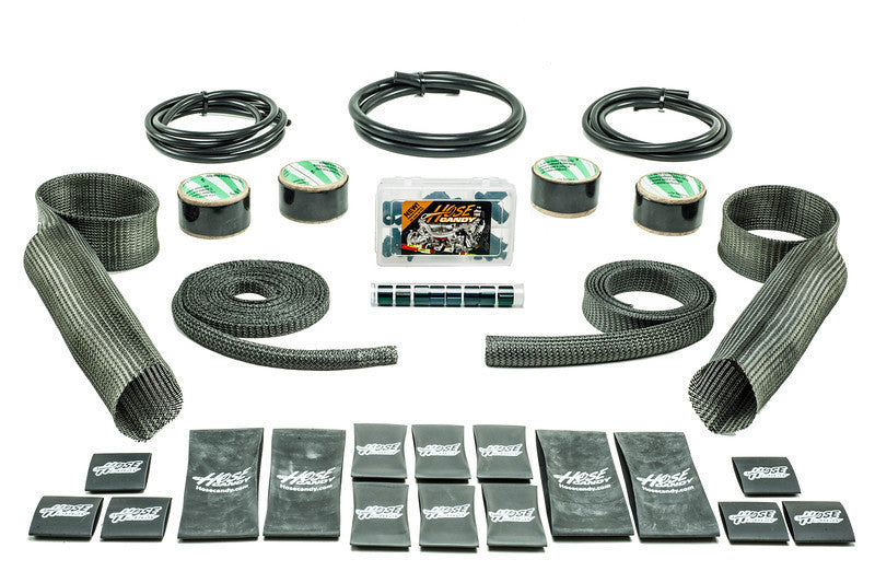 Hotrod Kit Black Carbon Fiber/Kevlar Includes Upper/Lower Skins & Boa Clamps