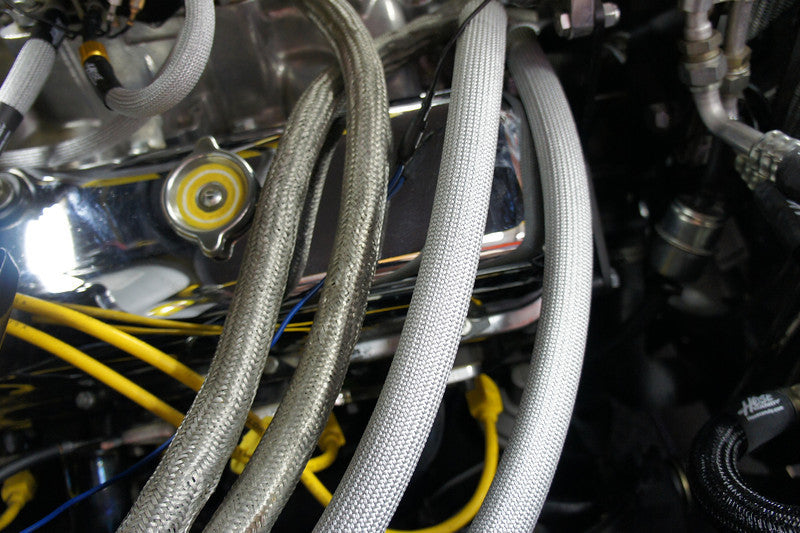 Dragon Skin Heater Hose Kit Silver- Compare to stainless steel braid.