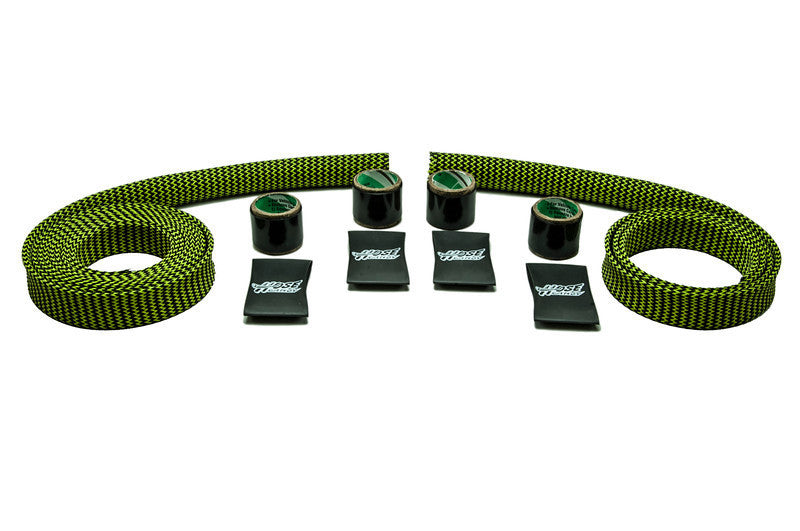 Carbon Fiber/Kevlar Heater Hose Kit GREEN