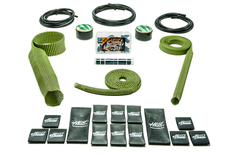 Hotrod Kit Green Carbon Fiber/Kevlar Includes Upper Skins & Boa Clamps