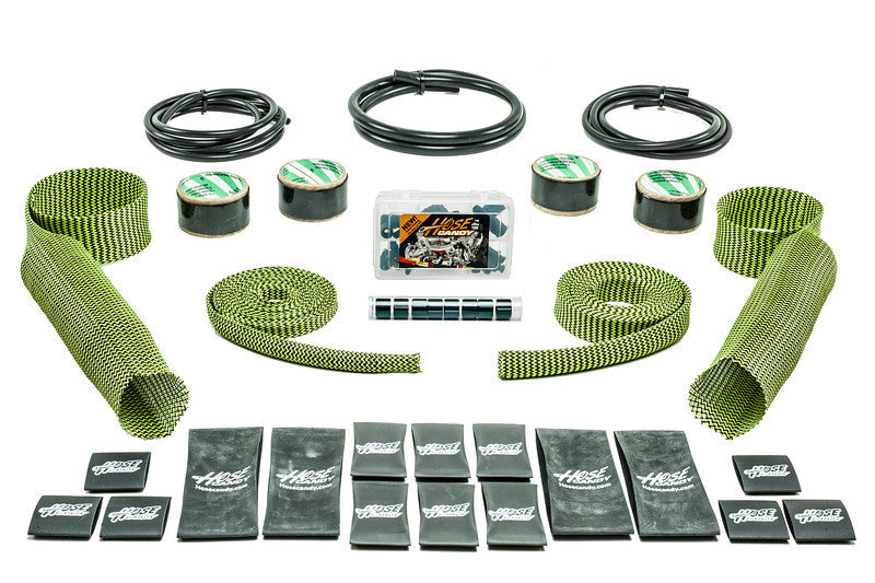 Hotrod Kit Green Carbon Fiber/Kevlar Includes Upper/Lower Skins & Boa Clamps