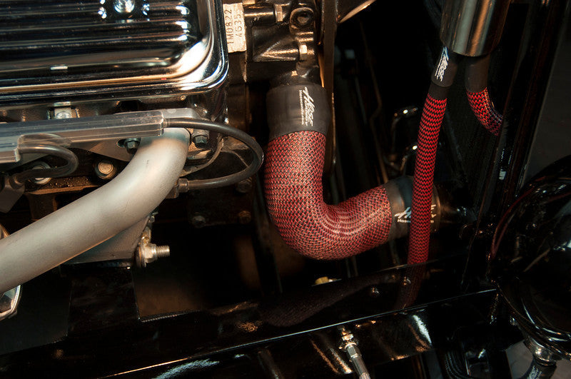 Rick's 32 Roadster with Red Hotrod Kit Carbon Fiber/Kevlar lower hose
