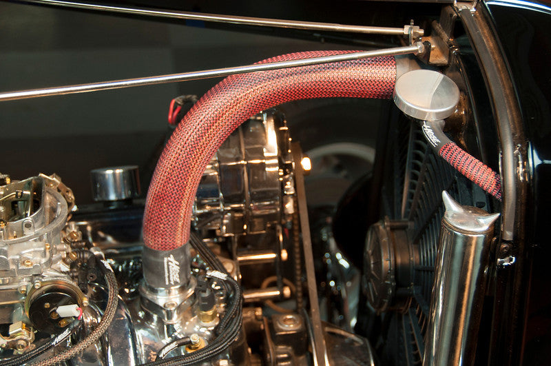 Rick's 32 Roadster with Red Hotrod Kit Carbon Fiber/Kevlar upper hose