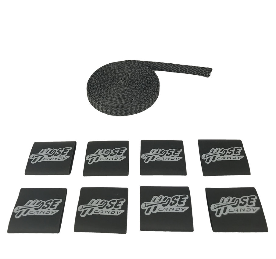 Gray 1/2" Carbon Fiber/Kevlar Hose Skin Kit