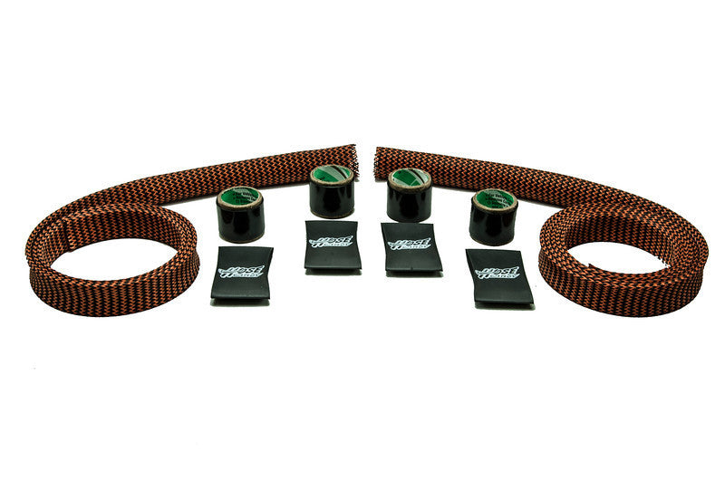 Carbon Fiber/Kevlar Heater Hose Kit ORANGE