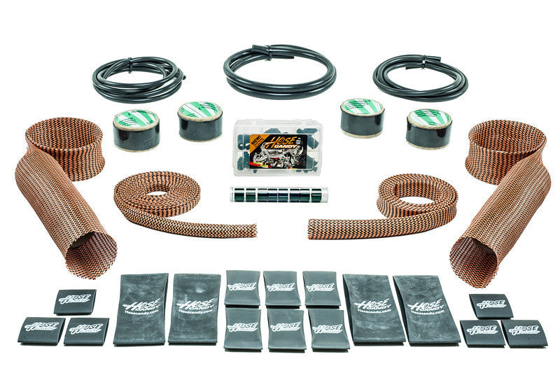 Hotrod Kit Orange Carbon Fiber/Kevlar Includes Upper/Lower Skins & Boa Clamps