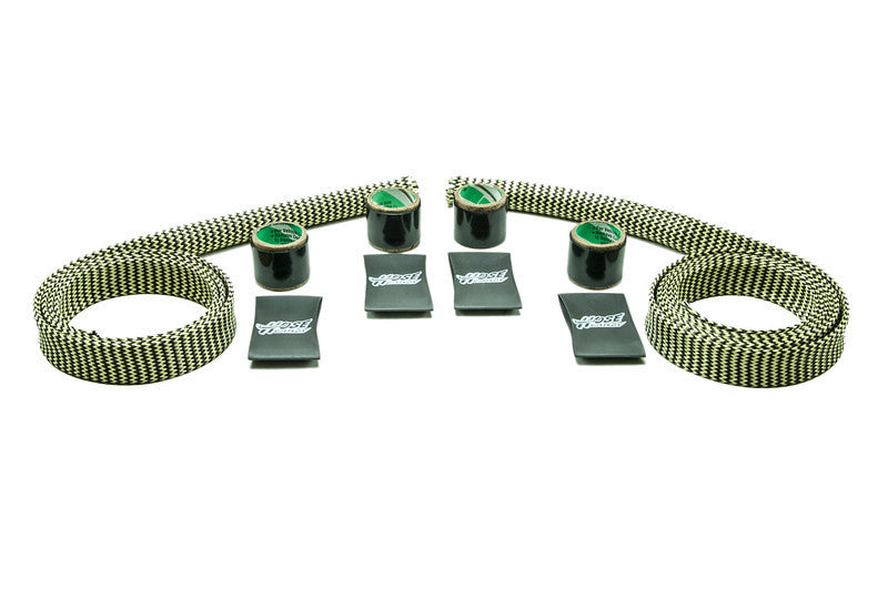 Carbon Fiber/Kevlar Heater Hose Kit YELLOW